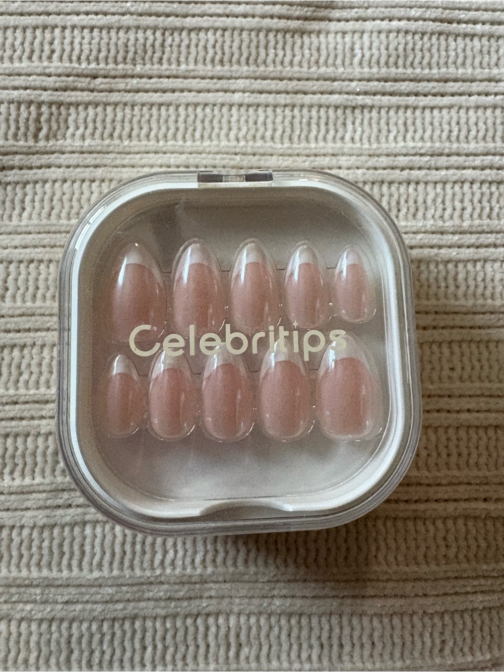 Celebritips Press-On Nails  Classic French Glaze